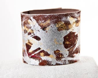 Leather Jewelry, Leather Bracelet, Leather Wristband, Leather Cuff Present