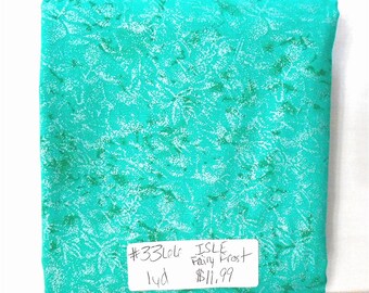 Fairy Frost Fabric - 1yd piece- Isle (teal/turquoise/blue-green/more green than blue) Fairy Frost D#CM 0376/Michael Miller (#3366)