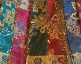Women Silk Metallic Pashmina