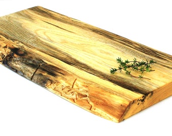 Natural Edge Serving Board - Spalted Silver Maple - Ready to Ship - 19"x8"x1"