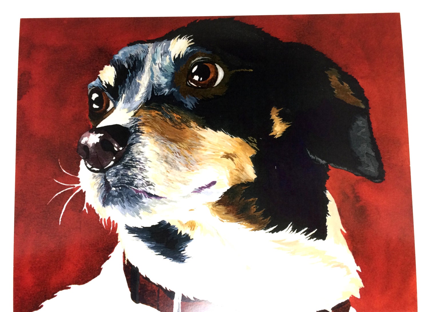 Watercolor Dog Wall Art Ready To Frame Wall Decor Gift For