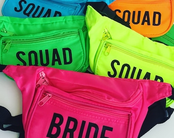 Neon Custom Printed Squad Fannypack