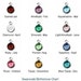 Swarovski Crystal Channel Drop - Birthstone Charm - Crystal Birthstone - Gemstone