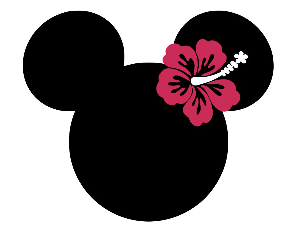 Download Mickey and Minnie Heads Hawaii and Beaches svg pdf png