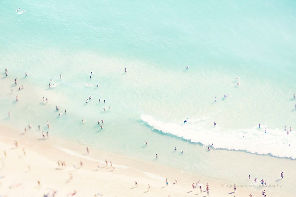 Beach photography aerial beach print large beach art dreamy