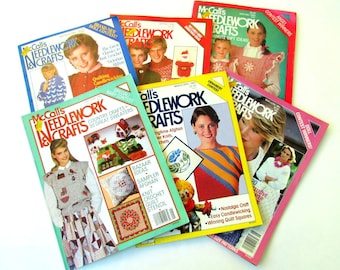 McCall's Needlework & Crafts Magazine - Vintage Craft Magazines - Knitting Magazines - Vintage Needlework Magazines - Craft Magazine Destash