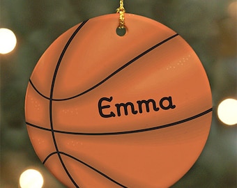 Personalized Basketball Ornament - Personalized with Name