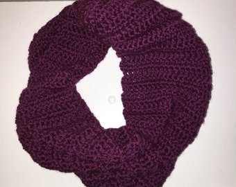 Cowl Infinity Scarf in Grape