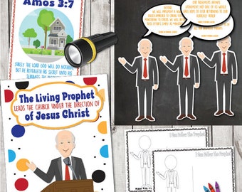 LDS May 2018 Sharing Time Week 1:"The living prophet leads the Church under the direction of Jesus Christ" Lesson Packet & Activity Ideas
