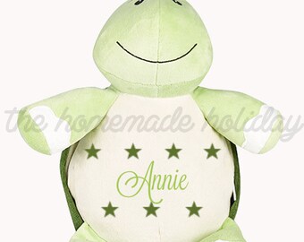 personalized stuffed turtle