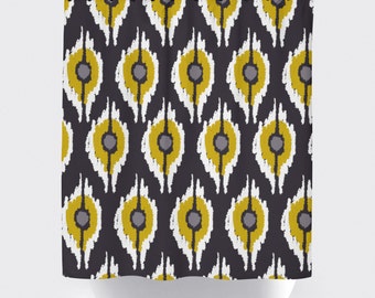 gray and mustard yellow fabric shower curtain aztec shower gray and mustard yellow fabric shower curtain aztec shower