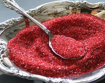 German Glass Glitter RED & DEEP RED Mix