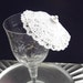 White Cocktail umbrellas drink parasol 25 double doily umbrellas Large White cocktail umbrellas wedding reception table decor accessories