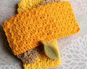 Cotton Washcloths, Cotton Face Cloths, New Home Gift, Housewarming Gift, Student Gift, Cotton Wash Cloth, Cotton Flannels, Bath Set
