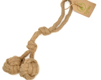 Rocco Organic Natural, Safe and Durable Dog Chew Toy. Great for flossing their gums and dental hygiene