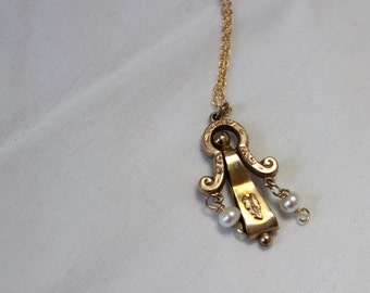 Victorian Gold Filled Pendant