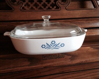 Corning Ware Cornflower Blue 10 inch Casserole Dish, P-10-B