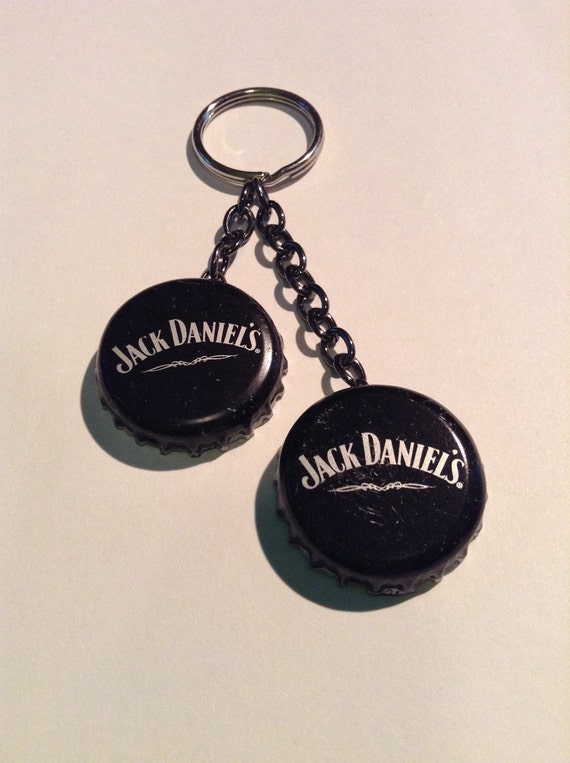 Items similar to Jack Daniels Bottle Cap Keychain on Etsy