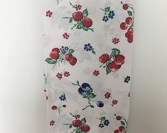 Vintage 1950’s Cotton- Linen Blend Kitchen Tablecloth