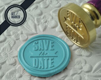 Save the Date - Wax Seal Stamp by Get Marked  - Wedding Collection (WS0182)