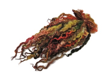 1oz Premium Hand picked Teeswater wool locks, 12"-14", Extreme locks for tailspinning and felting (AF-62)
