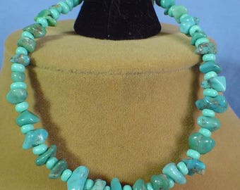 8-3/4" Turquoise Nuggets Bracelet - B034