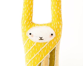 embroidery baby bunny hand blanket pattern