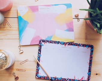 Weekly Desk Pad A4