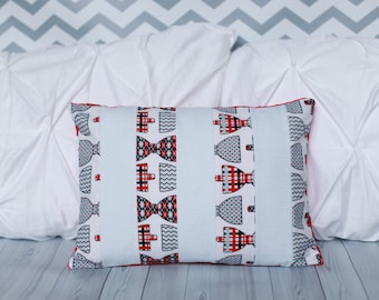 Bowtie Pillow - Nursery Pillow -Minky Pillow - Baby Pillow