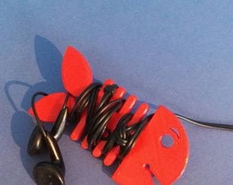 Put headphones 3d printed fish