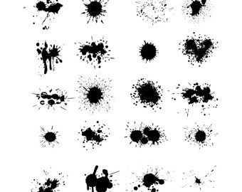 Splatter stencil | Etsy