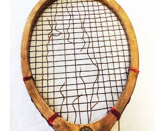 Vintage Wooden Swift Tennis Raquet