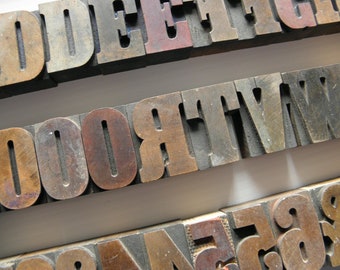 2" Wood Letterpress Printer Blocks (2B)