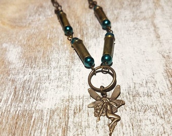 Fairy Necklace - .22 Caliber Bullet Casings