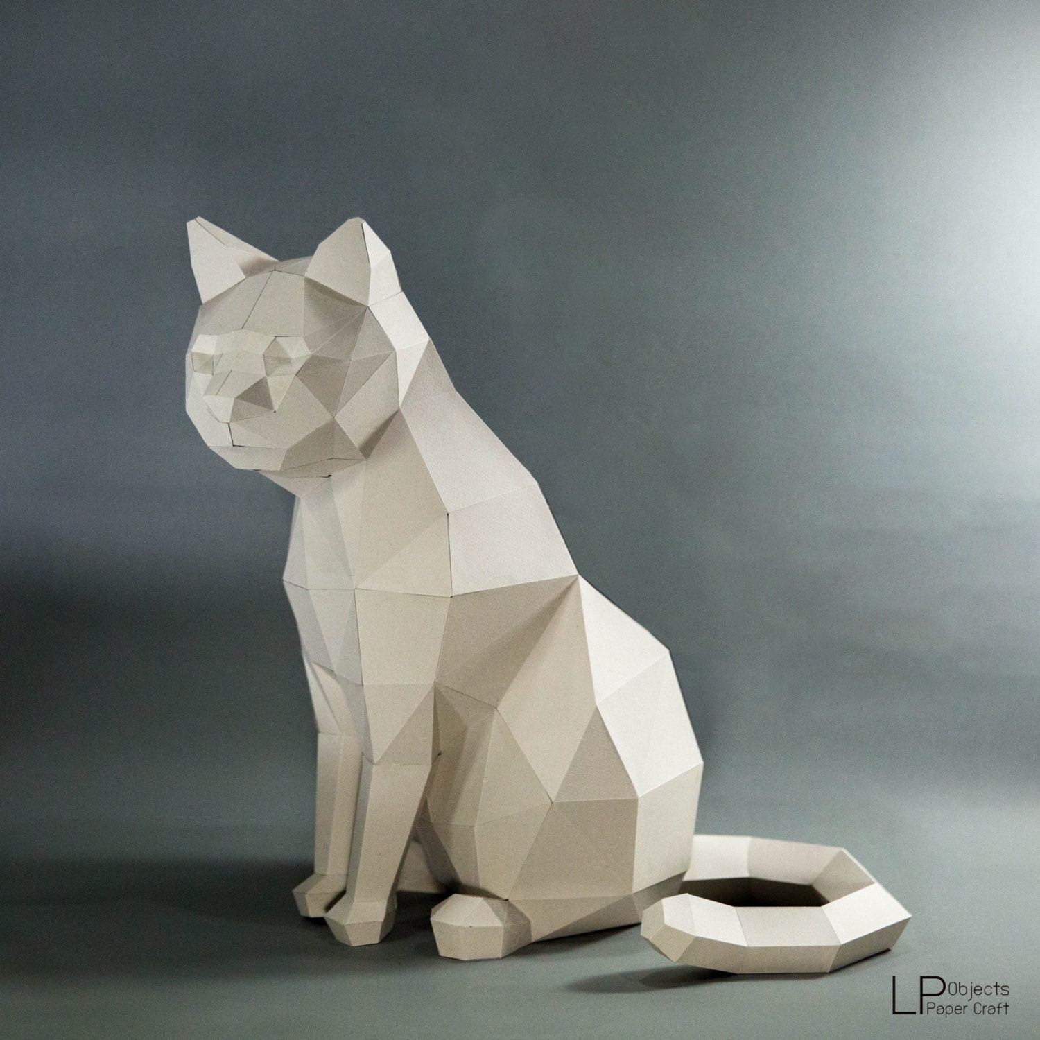  Cat  Model  Cat  Low  poly  Cat  Sculpture pet Cat  Kit 