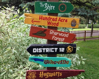 Fictional Places Sign