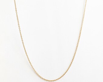 DAINTY chain Necklace - Wholesale Gold plated Chain Finished Cable Chain Lobster Clasp Bulk Chain Findings CHND-G