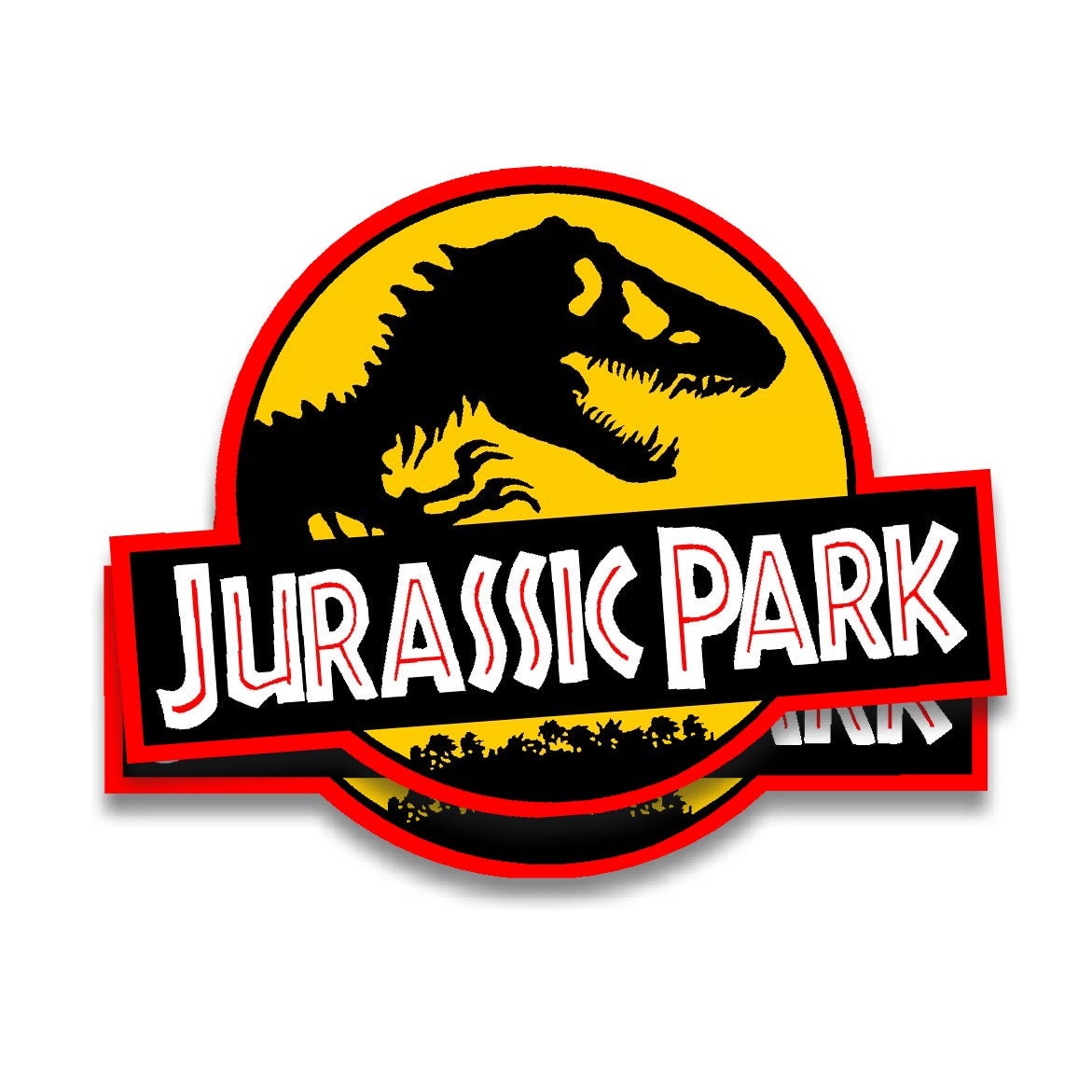 Jurassic Park Movie Decals Pair 2 Removable Magnets for your