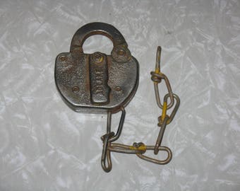 Vintage Adlake railroad switch lock no key