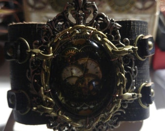 custom made steampunk bracelet