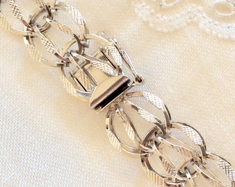 Vintage CHARM BRACELET...Sterling Silver Stamped***STERLING...Charm Accessory New Old Stock...Starter Bracelet...Gift For Her...C. 1960s Era