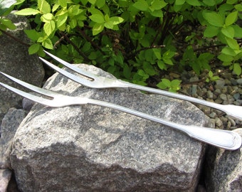 2 vintage forks Forks with two teeth Forks set Vintage flatware Vintage kitchen Vintage cutlery