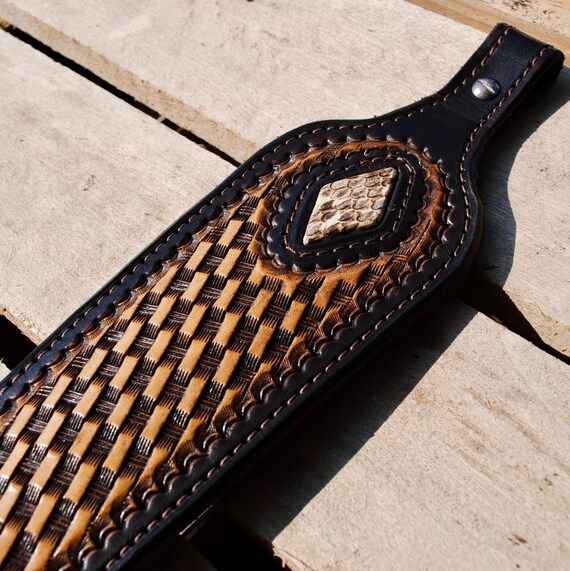 Premium Custom Handmade Leather Rifle Sling. Personalized.