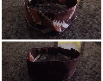 Adult football reversible fabric headband/hairband/hair accessory