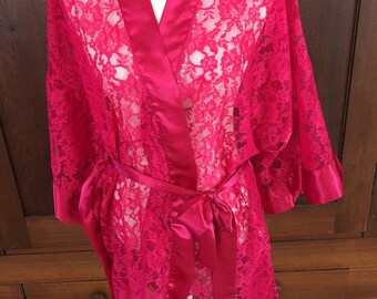 OS / Victoria's Secret / GOLD LABEL / Robe / Lace and Satin / One Size