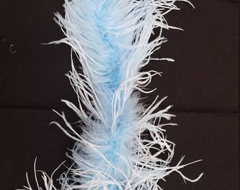 2-ply Light Blue Ostrich Feather Boa