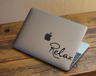 RELAX Laptop Decal Macbook Vinyl Removable Wallpaper Bumper Sticker Ipad RELAX Laptop Decal Macbook Vinyl Removable Wallpaper Bumper Sticker Ipad