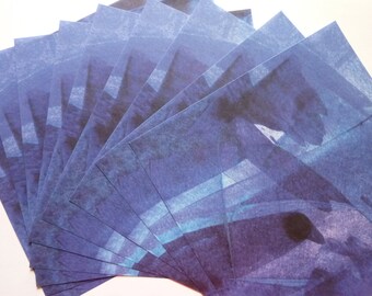 Origami paper blue to-purple turquoise of 15x15cm 30 sheets