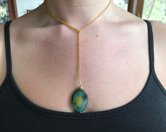 Claspless loop necklace N104