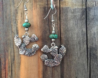 Prickly Pear Cactus Earrings